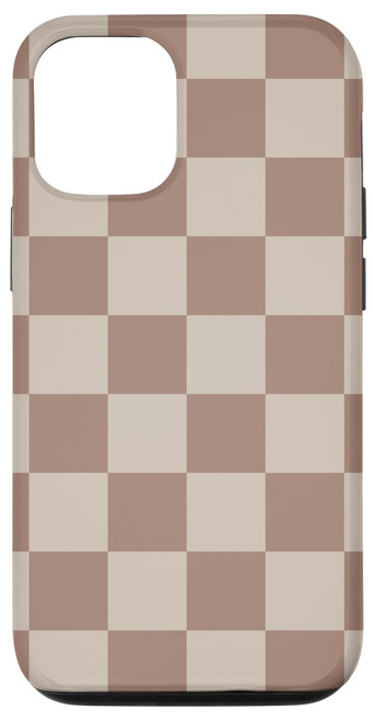 iPhone 13 Brown Classic Checkered Big Checkerboard Case