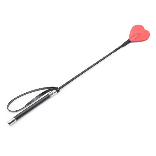 chenyesun Riding Whips Horse Leather Heart Whip Riding Crop Bull Whip for Outdoor Sport (Red)