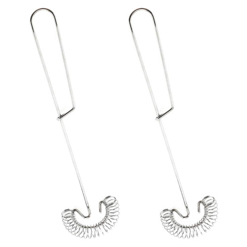 DOITOOL 2pcs Electric Mixer Handheld Stainless Steel Wire Whisk Handheld Electric Mixer Manual Egg Beater Whisk Egg Beater Manual Egg Whisk Mini Frother Eggbeater Crank Hand Push To Rotate