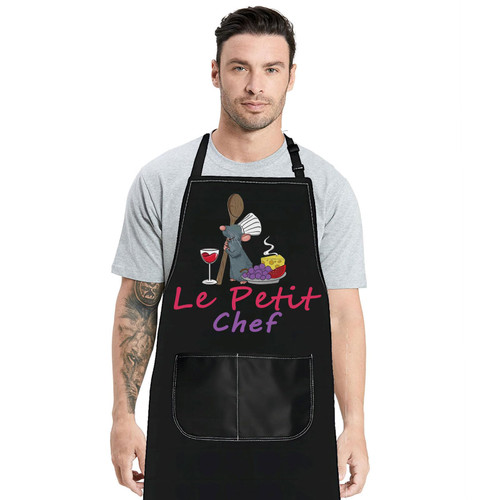 JNIAP Remy Kitchen Apron Remy Rat Gifts Le Petit Chef Adjustable Apron For Cooking Baking Grilling (Le Petit)