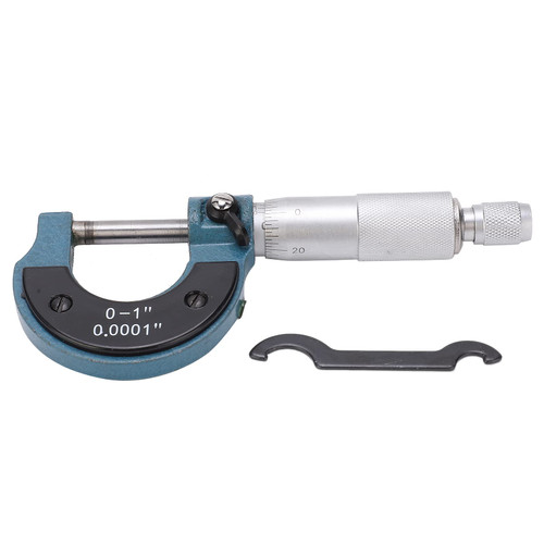 0 1 Imperial Micrometer Outside Micrometer Carbon Steel 0?25Mm 0?1Inch 0.0001In British System Outside Diameter Micrometer Measurement Measuring Tool