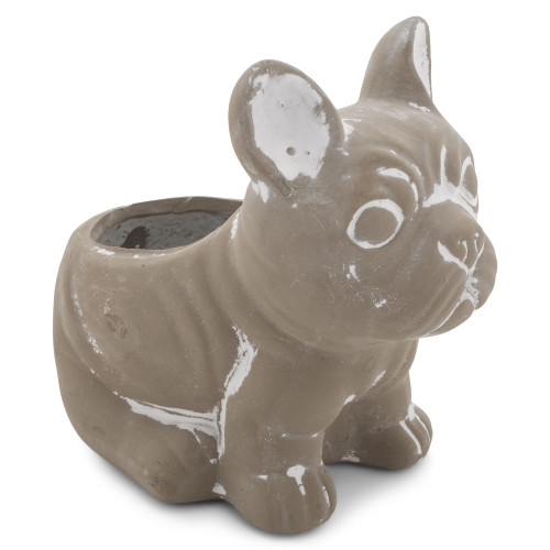 Napco 13435 Bulldog Planter, 2.5-inch Length, Ceramic