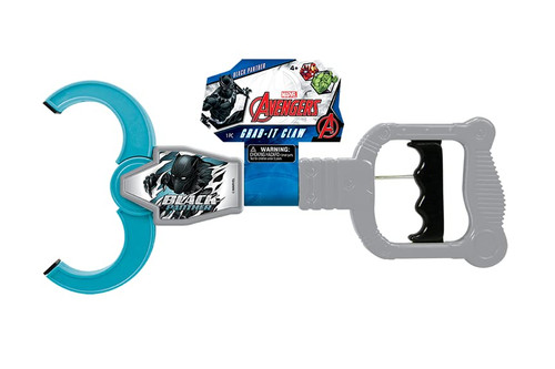 JA-RU Spiderman & Marvel Avengers Robot Arm Claw Grabber Tool (1 Black Panther) Grab it Claw Toy Includes Sticker. 12.5" Long. Pick Stick Boy Toys Grabber Toys for Kids Pack d-6824-1s