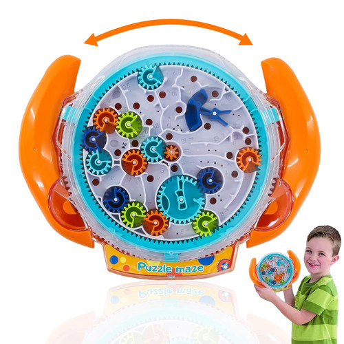 Puzzles for Kids, 3D Gravity Maze Puzzle Game Handheld Brain Teaser Fidget Toy Memory Sequential Maze Ball Puzzle Toys Travel Toys Gift for Boys Girls Ages 3 and up Puzzles for Kids, 3D Gravity Maze Puzzle Game Handheld Brain Teaser Fidget Toy Memory Sequential Maze Ball Puzzle Toys Travel Toys Gift for Boys Girls Ages 3 and up