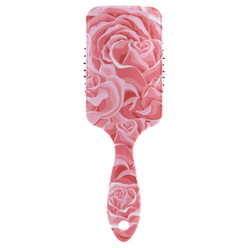 Pink Roses Wet Brush Detangling Hair Brush for Girls Women Air Cushion Comb Wet And Dry Hairbrush Wetbrush