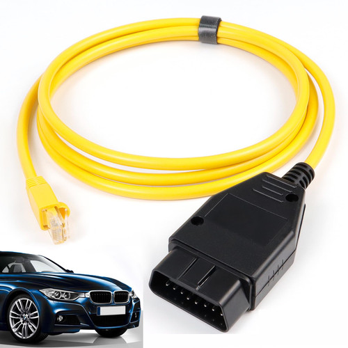 ENET ESYS 2M Ethernet to OBD Interface Engine Diagnostic Tool Cable for BMW F Series i-sta Enet Cable to USB Coding Cable Rj45 to OBD2 Bootmod3 Bimmercode Programming and Brushing Hidden Data