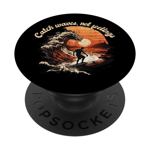 Surfer Surfing For Men Surfer Surfboard PopSockets Standard PopGrip