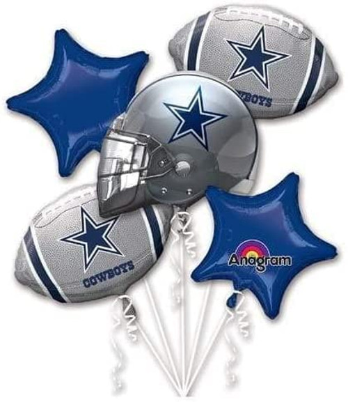 Anagram Dallas Cowboys Balloon Bouquet, Multicolored Anagram Dallas Cowboys Balloon Bouquet, Multicolored