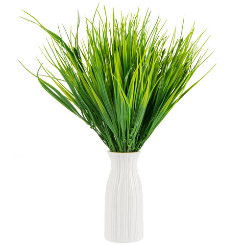 MAQIHAN 10 Artificial Grass Plant Outdoors - Faux Grass Fake Wheat Grass Decor Artificial UV Resistant Outdoor Plants Plastic Grass Outside Weed Plant Artificial Greenery for Porch Decorative MAQIHAN 10 Artificial Grass Plant Outdoors - Faux Grass Fake Wheat Grass Decor Artificial UV Resistant Outdoor Plants Plastic Grass Outside Weed Plant Artificial Greenery for Porch Decorative
