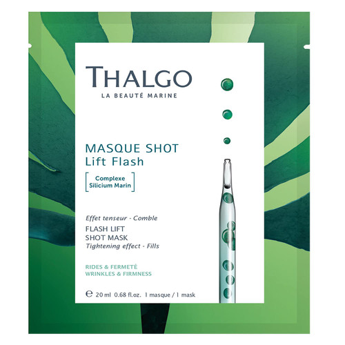 THALGO THALGO Marine Skincare, Flash Lift Shot Mask, Marine Silicon and Seaweed Sugar Face Mask, 1 Mask, 20ml, 0.68 fl. oz. THALGO THALGO Marine Skincare, Flash Lift Shot Mask, Marine Silicon and Seaweed Sugar Face Mask, 1 Mask, 20ml, 0.68 fl. oz.