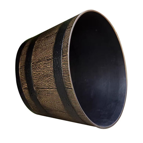 GANAZONO Whiskey Barrel Planter Rustic Flower Bucket Whiskey Bucket Plant Pot Garden Hose Pot Wine Barrel Planter Outdoor Planter Plants Flower Pots Small Flowerpot Fall to The Ground Resin
