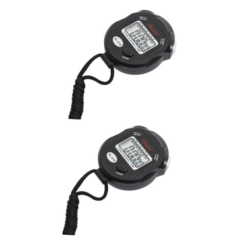 Kisangel 2pcs Sports Timer Stopwatch Professional Sports Timer Referee Sports Timer Referee Stopwatch Timer Digital Stopwatch Timer Movement Timer Stop Watch Electronic Stopwatch Number