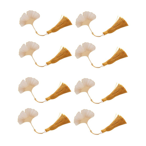 Tofficu 8 Pcs Chinese Style Bookmark Ginkgo Leaf Bookmark Brass Bookmark Wedding Gift Decor Bookmarks The Gift Chinese Gifts Girl Gift Hollow Bookmark Page Marker Hollow Out Books Student