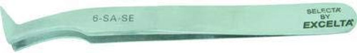 6-SA-SE - One Star Quality Tweezers - Tweezers with Angulated Tips, Style 6, EXCELTA - Each 6-SA-SE - One Star Quality Tweezers - Tweezers with Angulated Tips, Style 6, EXCELTA - Each