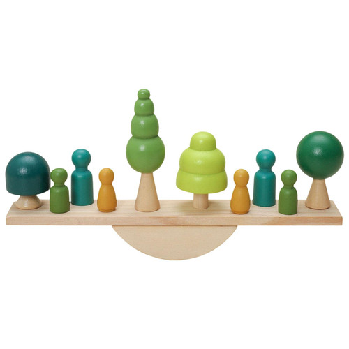 Littryee Wooden Stacking Blocks Balancing Games, Wooden Balance Board Stacking Toys, Mini Seesaw Building Blocks Puzzles Toy, Balance Blocks Montessori Toys, Fine Motor Skill Toys for Kids