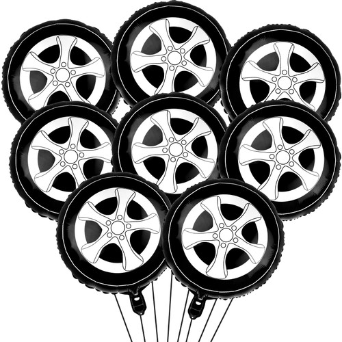 8 Pcs Tire Balloons Race Car Balloons Wheel Balloons Race Car Hot Wheels Birthday Party Supplies 18 Inch Foil Balloons Car Themed Party Decorations 8 Pcs Tire Balloons Race Car Balloons Wheel Balloons Race Car Hot Wheels Birthday Party Supplies 18 Inch Foil Balloons Car Themed Party Decorations
