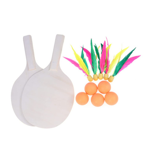 GOOHOCHY Tennis Balls Pingpong Ball Tennis Racket Badminton Racket Bamboo Log