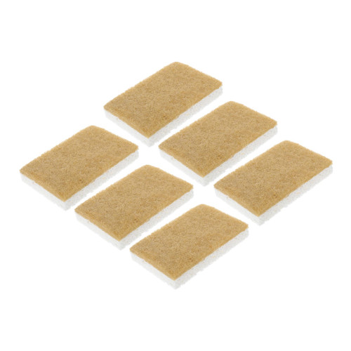 VILLFUL 12pcs Kitchen Dish Sponge Natural Dish Sponge Kitchen Scrubbers Dish Cleaning Sponge Kitchen Scrubber Brush Sink Cleaning Brush Dish Cleaning Tool Wood Pulp Cotton Dish Brush Sisal