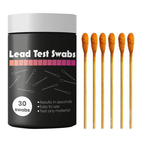 ALASSE [30PCS] Lead Test Kit with Testing Swabs, Lead Check Swabs with Accurate and Rapid Test Results in 30 Seconds, Lead Testing Strips for All Painted Surfaces, Metal Vinyl, Except Ceramics