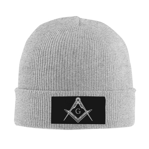 Freemason Symbol Square Compass G Lodge Masonic Beanie Hat Women Knitted Hat Skull Cap Men Knit Slouchy Hat Gray Freemason Symbol Square Compass G Lodge Masonic Beanie Hat Women Knitted Hat Skull Cap Men Knit Slouchy Hat Gray