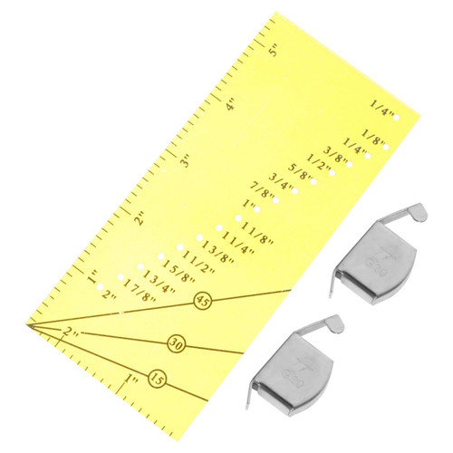 NUOBESTY 1 Set Sewing Resistance Gauge Patchwork Seam Guide Ruler and Magnetic Seam Guide Scale Ruler Fabric Sewing Ruler Quilting Rulers Plastic Ruler Sewing Machine Measuring Ruler
