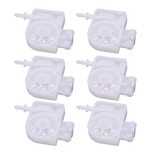 Tgoon PP Ink Damper, Versatile Durable 6Pcs Smooth Flow Printer Dampers Prevent Starvation with Mesh Filter for Solvent Ink
