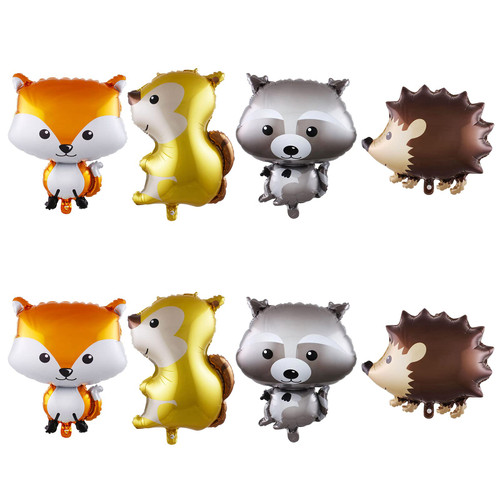 8 Pcs Woodland Animal Foil Balloons Fox Hedgehog Squirrel Raccoon Party Balloons Mylar Helium Hawaii Forest Critter Balloon for Birthday Baby Shower Carnival Jungle Party Decorations Supplies Favors 8 Pcs Woodland Animal Foil Balloons Fox Hedgehog Squirrel Raccoon Party Balloons Mylar Helium Hawaii Forest Critter Balloon for Birthday Baby Shower Carnival Jungle Party Decorations Supplies Favors