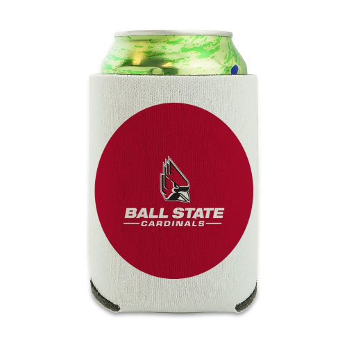 Ball State Primary Logo Can Cooler - Drink Sleeve Hugger Collapsible Insulator - Beverage Insulated Holder