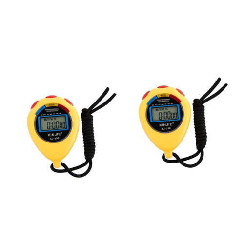 BESPORTBLE 2pcs Stopwatch Clock Time Clock Clocks Stop Watch Timer Stopwatch Handheld up Timer Timing Device Classroom Stopwatch Timers Game Timer Timeclock Fitness Digital Watch Circled