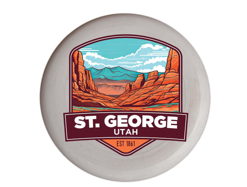 St. George Utah Design B Souvenir Frisbee Flying Disc Single