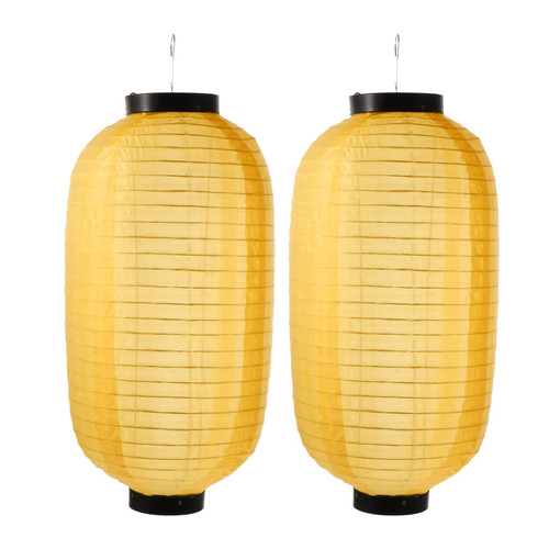 OSALADI 2pcs Japanese Silk Lanterns Japanese Sushi Lantern Japanese Hanging Lantern for Indoor Outdoor