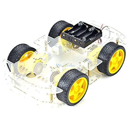 4WD Robot Smart Car Chassis Kits with Speed Encoder DIY kit for Arduino 51 M26 DIY Education Robot Smart Car Kit