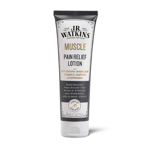 J.R. Watkins Muscle Pain Relief Lotion, Camphor & Natural Magnesium Relief for Sore Muscles and Aching Joints, 4.1oz J.R. Watkins Muscle Pain Relief Lotion, Camphor & Natural Magnesium Relief for Sore Muscles and Aching Joints, 4.1oz
