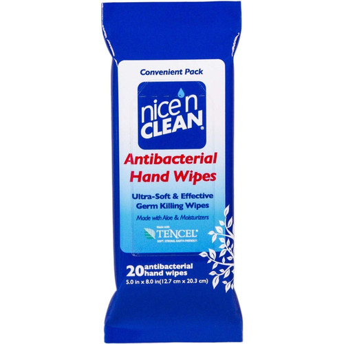Nice 'n Clean Antibacterial Moist Wipes, Travel Pack 20 ea (Pack of 5)