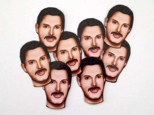 The Queen magnet, rock fan gift, The Queen merch, 80's party decor, music party The Queen sticker, rock music fan gift