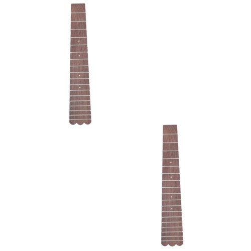 ERINGOGO 2pcs Ukulele Fingerboard Mandolins & Banjos Ukulele Neck Replacement Guitar Fretboard Ukulele Fretboard Folk Guitar Fretboards Replacement Fret Board Wood Stringed Instrument Music