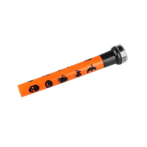 Uonlytech Pumpkin Lamp Pumpkin Ghost Pattern Flashlight Torches Ar Flashlight Haunted House Flashlight Scary Prop Halloween Projector Flashlight Trick or Treat Props Skeleton Spider