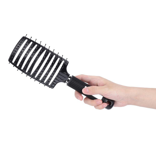 Hair Brush, Brush Original Detangler Hair Brush, Glide Through Tangles With Ease For All Hair Types, Suitable for Wet and Dry Use(Black)