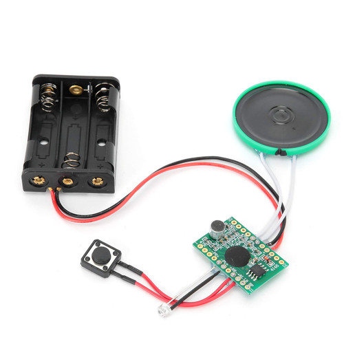 Voice Module,Audio Module DIY Greeting Card Chip Recordable Voice Sound 4min Record Audio Card with Light Sensor Function