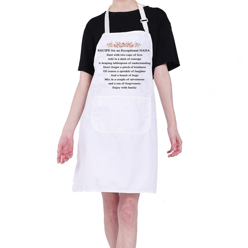 PXTIDY Nana Gift Recipe For An Exceptional Nana Cooking Kitchen Aprons Nana Kitchen Gift Baking Aprons Nana Birthday Gift