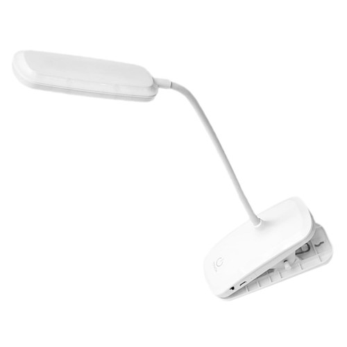 COHEALI Book Light Reading Light 360 Degree Desk Light LED Rechargeable Table Lamp College Desk Lamp Adjustable Desk Lamp Desk Lamp Small Rechargeable Desk Lamp PVC Wireless Student White