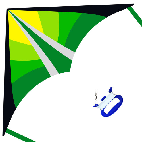 LANRUI Large Delta Kites for Kids & Adults, Easy to Fly Kite, Beginner Kite for Kids Ages 4-8,8-12(Green) LANRUI Large Delta Kites for Kids & Adults, Easy to Fly Kite, Beginner Kite for Kids Ages 4-8,8-12(Green)