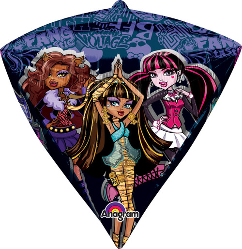 Anagram International Monster High Diamondz Balloon Pack, 17", Multicolor