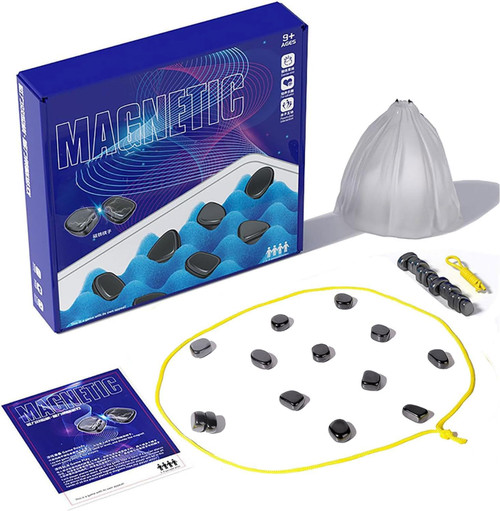 Magnetic Chess Game - Multiplayer Magnet Board Game, Strategy Table Top Magnet Game with Sponge Groove/Rope, Portable Magnetic Battle Chess with Storage Bag (Rope Style) Magnetic Chess Game - Multiplayer Magnet Board Game, Strategy Table Top Magnet Game with Sponge Groove/Rope, Portable Magnetic Battle Chess with Storage Bag (Rope Style)