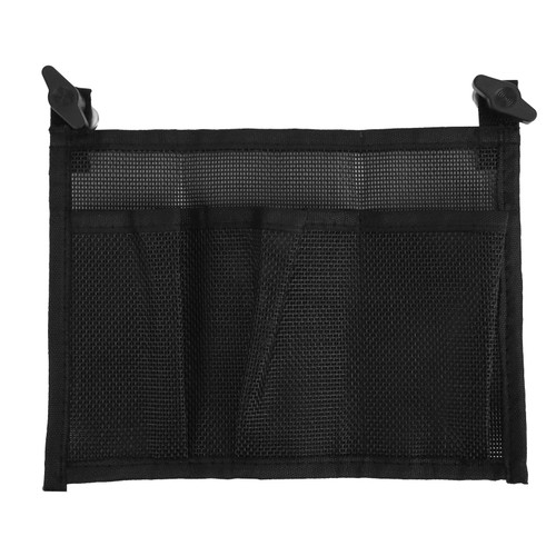 Alomejor Storage Mesh Bag Durable Black Nylon Storage Bag Marine Boat Organizer Pouch Bag for Marine Boat Canoe kayak
