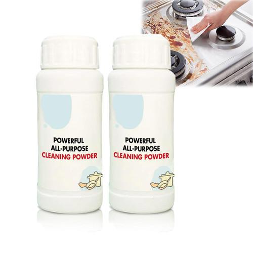 JPNMP Vrsgs Powerful Kitchen All-Purpose Cleaning Powder, Cleaner Foam Rust Remover Kitchen All-Purpose Cleaning Powder, Kitchenware Stubborn Stains Cleaner, Kitchen Cleaning Powder