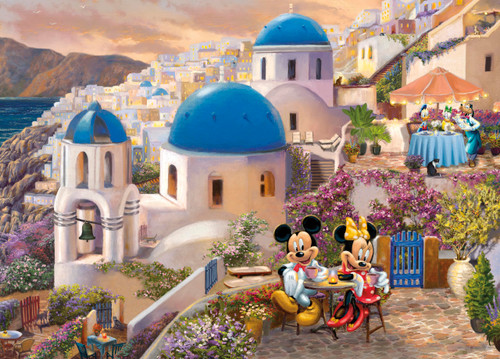 Ceaco - Disney - Thomas Kinkade - Mickey & Minnie in Greece - 1000 Piece Jigsaw Puzzle Ceaco - Disney - Thomas Kinkade - Mickey & Minnie in Greece - 1000 Piece Jigsaw Puzzle