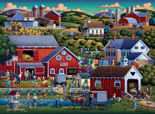 Buffalo Games - Dowdle - Amish Country - 1000 Piece Jigsaw Puzzle for Adults Challenging Puzzle Perfect for Game Nights - Finished Size 26.75 x 19.75 Buffalo Games - Dowdle - Amish Country - 1000 Piece Jigsaw Puzzle for Adults Challenging Puzzle Perfect for Game Nights - Finished Size 26.75 x 19.75