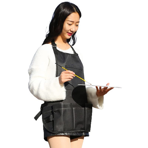 Artist Apron, Painters Waterproof Aprons, Anti-Dirty Oil-Proof Painting Aprons for Adults Women Men Art Gardening Cooking, 3 Pockets Adjustable Bib Apron, Black Artist Apron, Painters Waterproof Aprons, Anti-Dirty Oil-Proof Painting Aprons for Adults Women Men Art Gardening Cooking, 3 Pockets Adjustable Bib Apron, Black