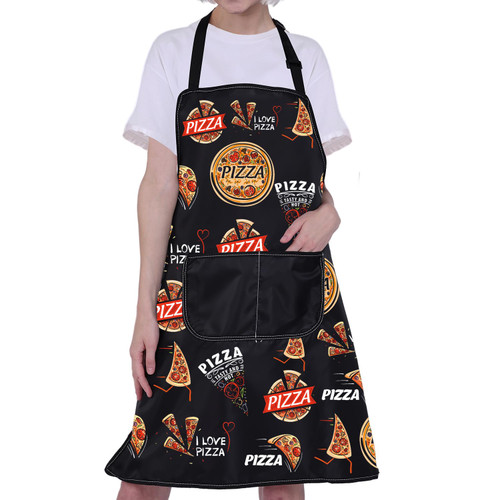 CMNIM Pizza Apron for Men Women Pizza Chef Apron with Pockets Funny Kitchen Apron Pizza Gifts for Pizza Lovers Pizza Maker Apron (Pizza Apron)
